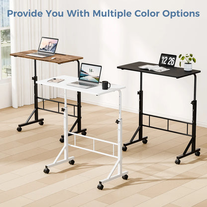 31.5" Adjustable Height Mobile Desk