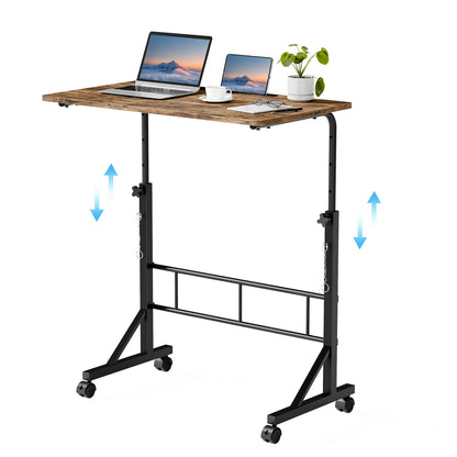 31.5" Adjustable Height Mobile Desk