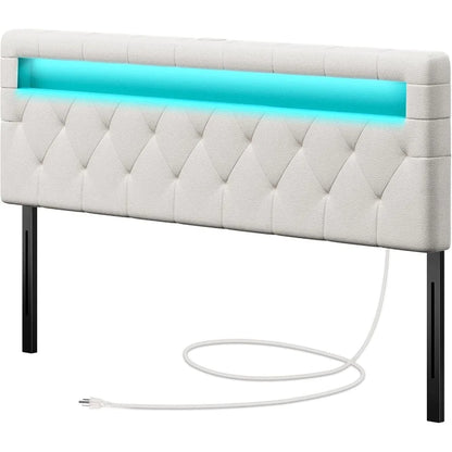 Headboard For Queen Size Bed With 60,000 DIY Color Of LED Light