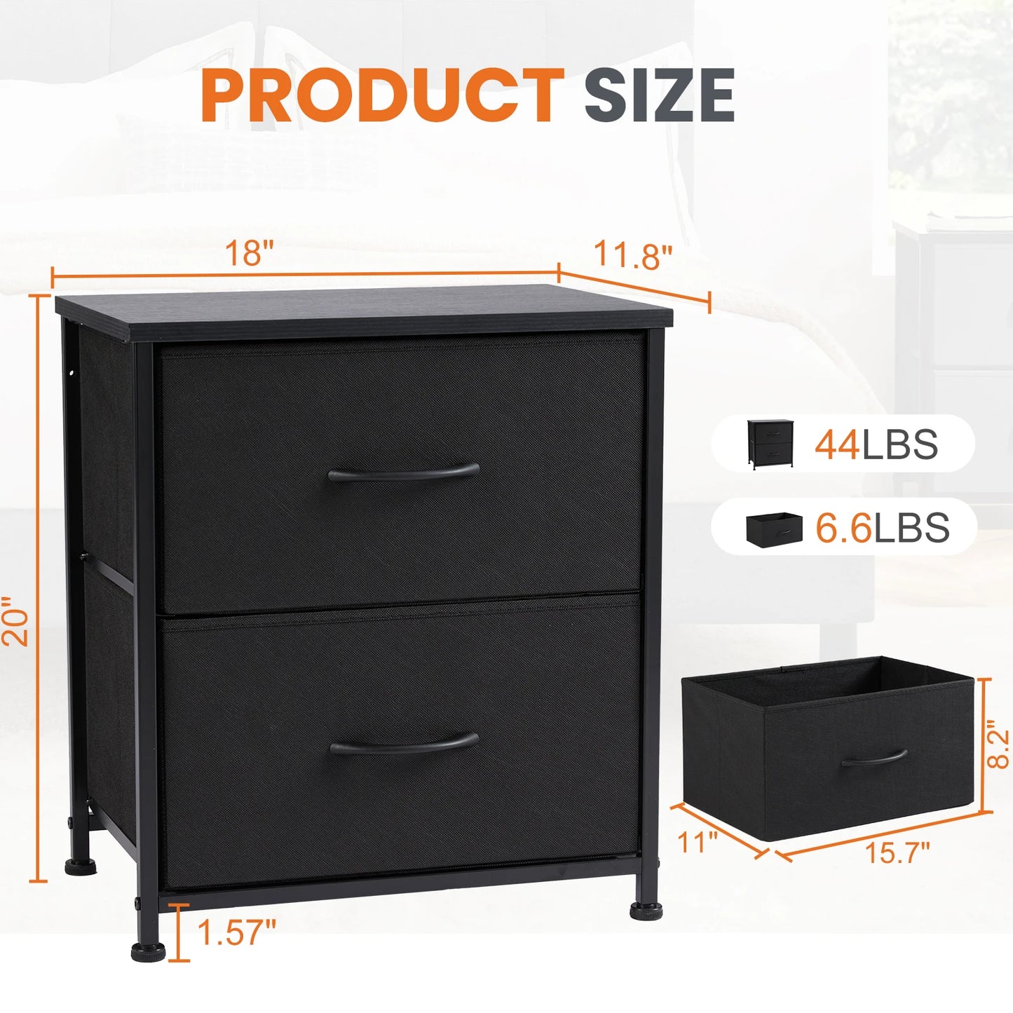 Nightstand Bedside Table