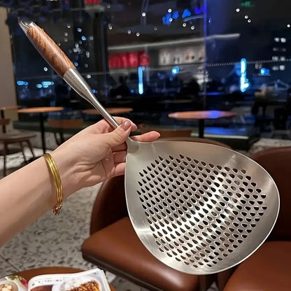 Stainless Steel  Strainer Skimmer Ladle for Cooking and Frying