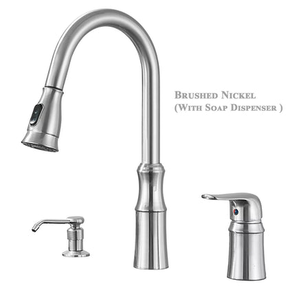 Kitchen Sink Faucet with Pull Down Sprayer
