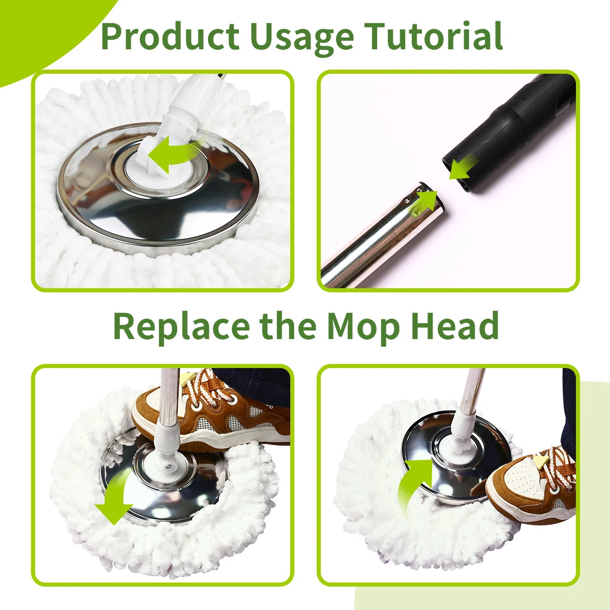 360° Dual-Motion Spin Mop System