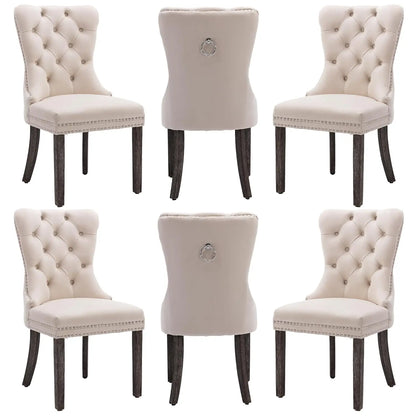 Leather Dining Chairs Set of 6