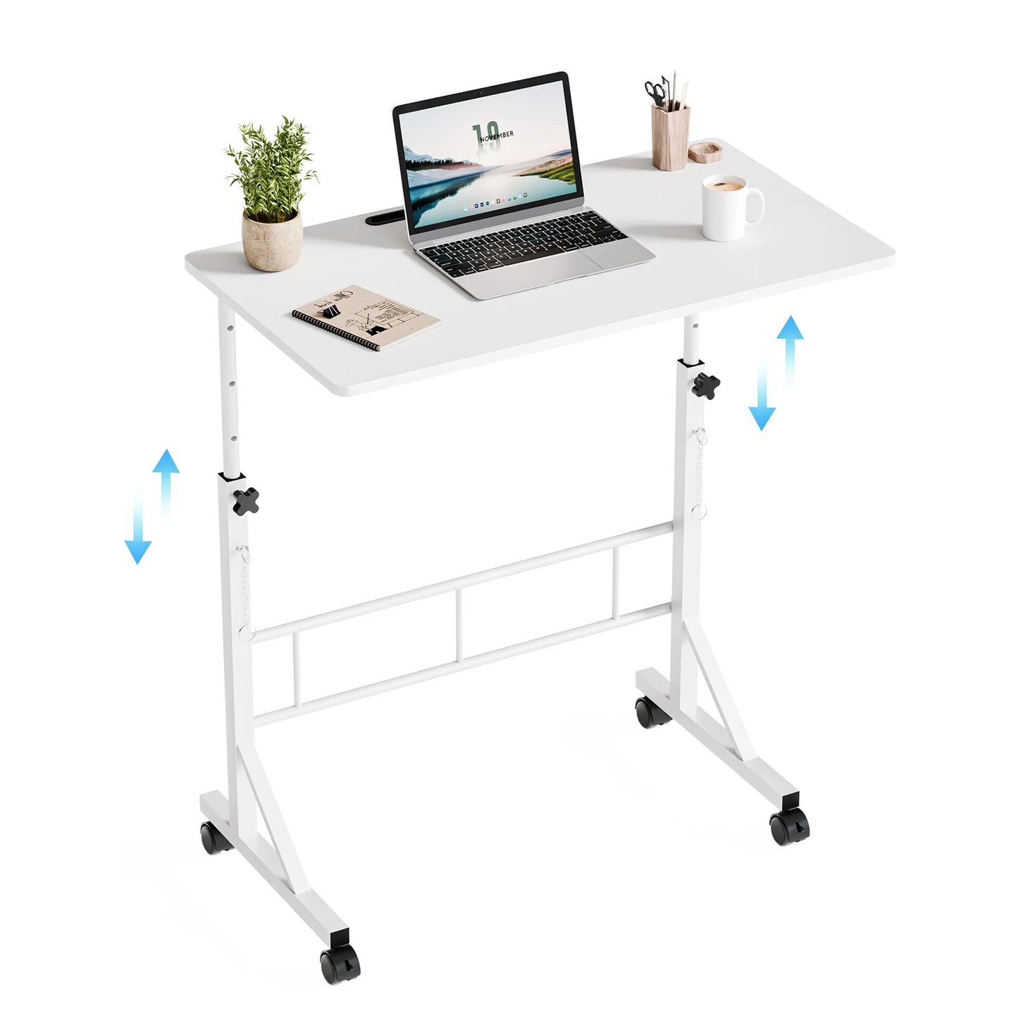 31.5" Adjustable Height Mobile Desk