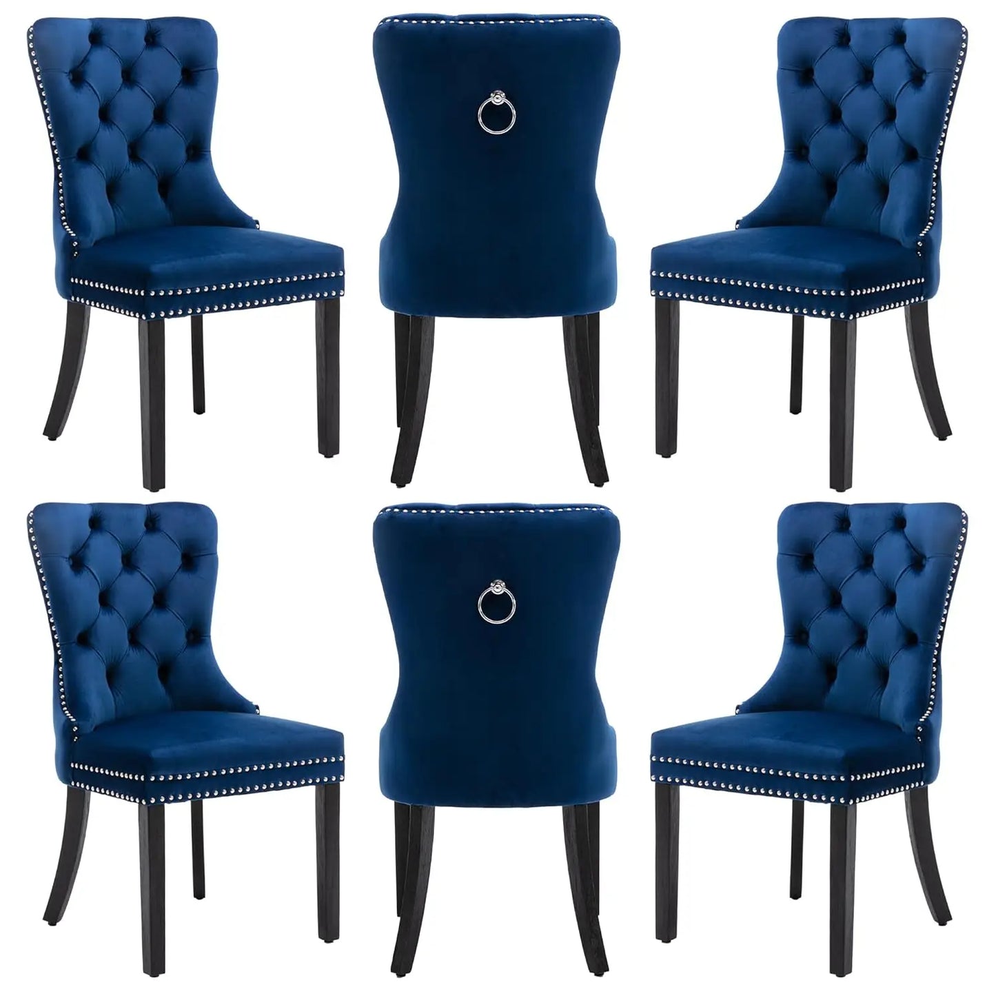 Leather Dining Chairs Set of 6