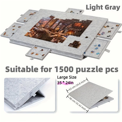 Tiltable Portable Puzzle Desk