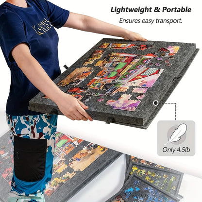 Tiltable Portable Puzzle Desk