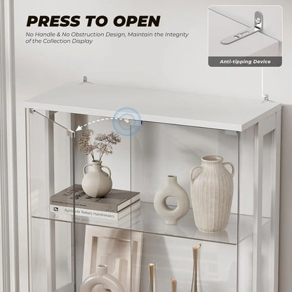 Display Cabinet with Glass Doors,