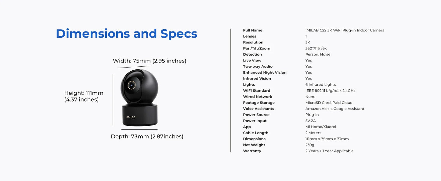 Baby Monitor Indoor Security Camera