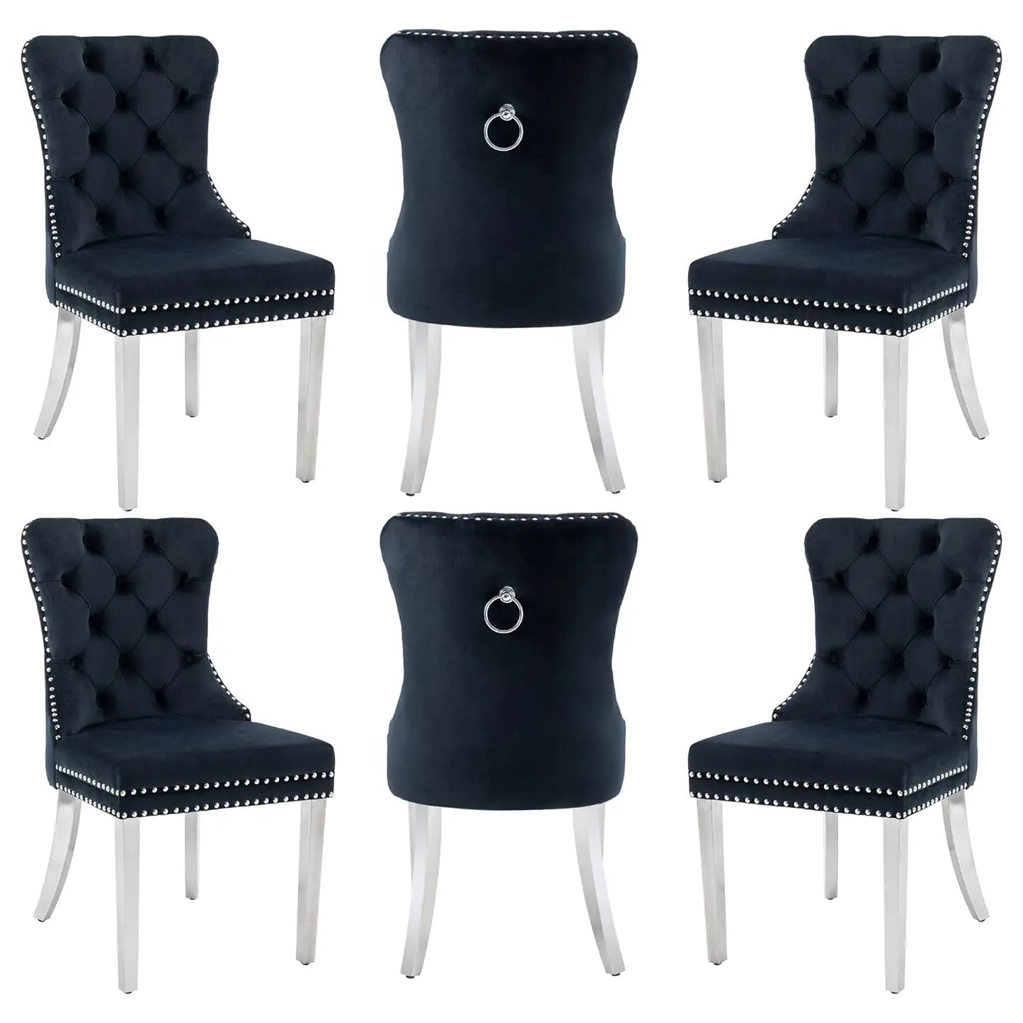 Leather Dining Chairs Set of 6