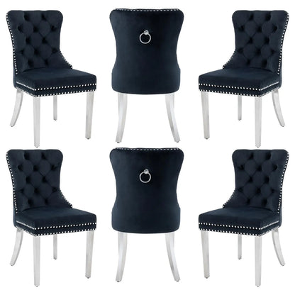 Leather Dining Chairs Set of 6