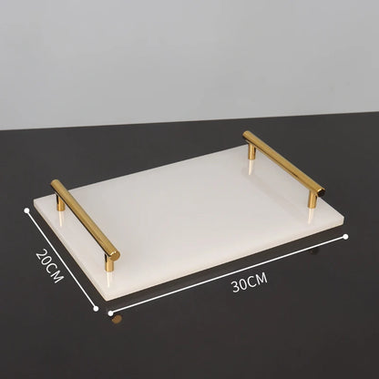 White Onyx Natural Marble Bathroom Accessories Set