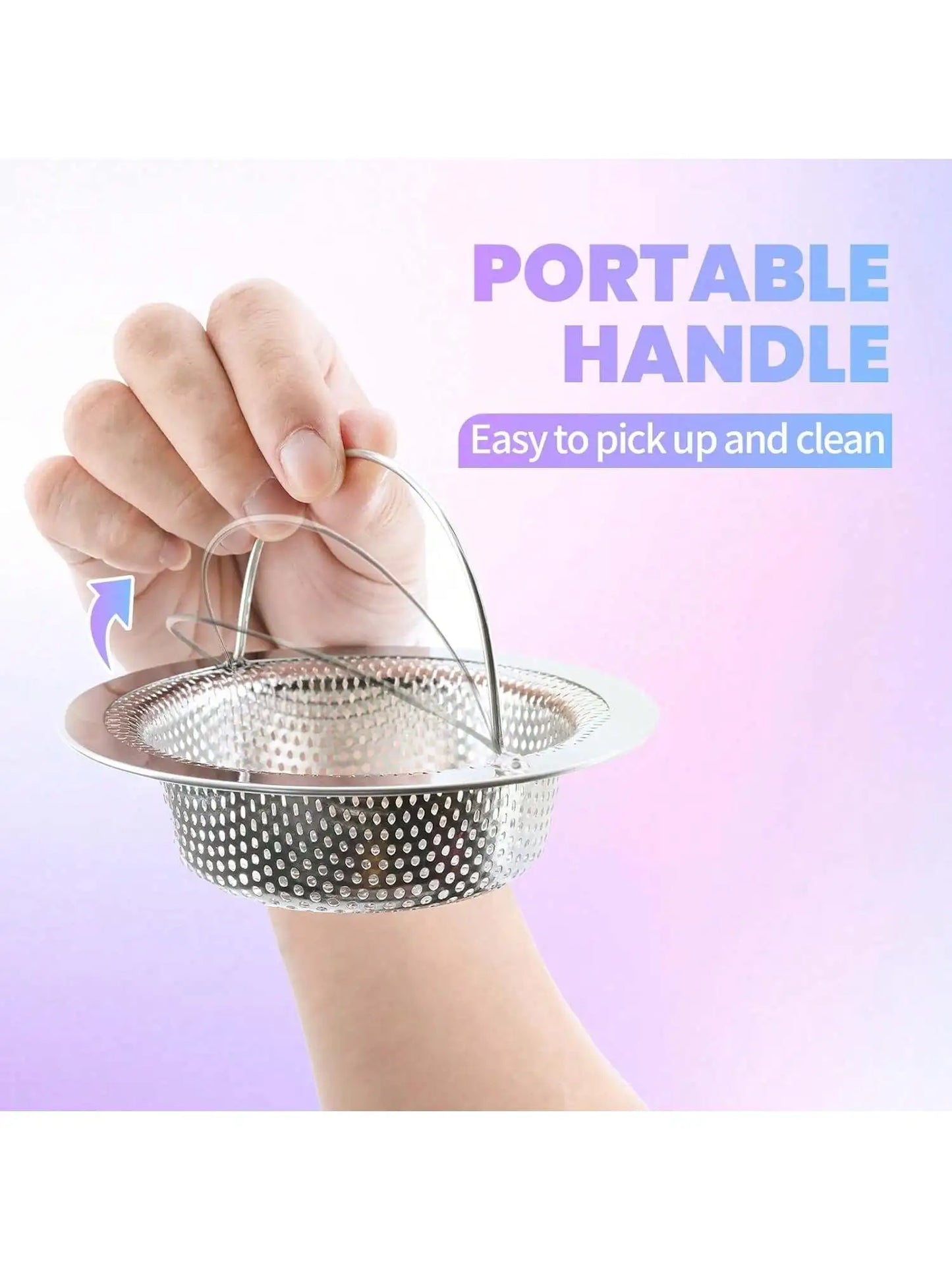 2 Pcs Stainless Steel Sink Strainer