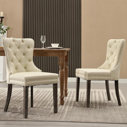 Leather Dining Chairs Set of 6