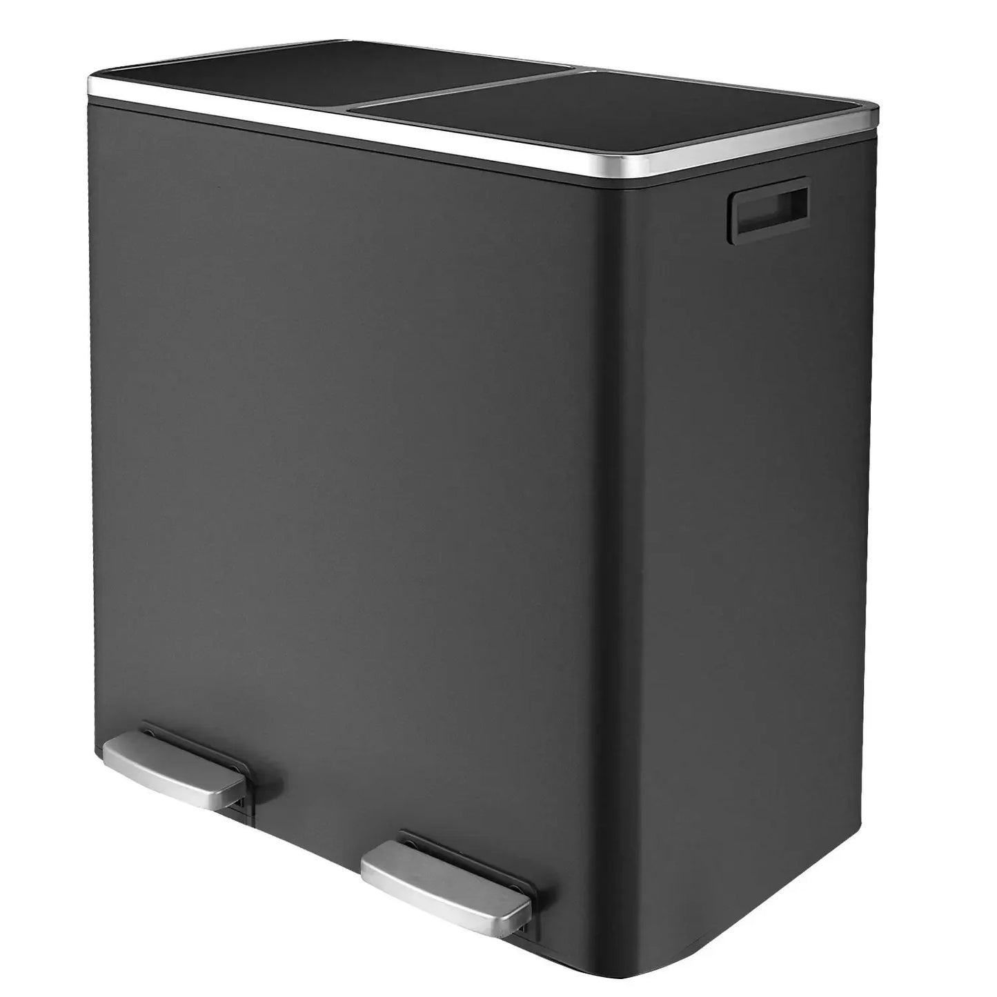 Brushed Stainless Steel Kitchen Step Trash Can