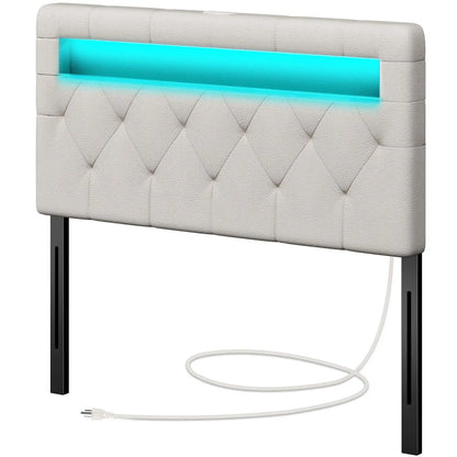 Headboard For Queen Size Bed With 60,000 DIY Color Of LED Light