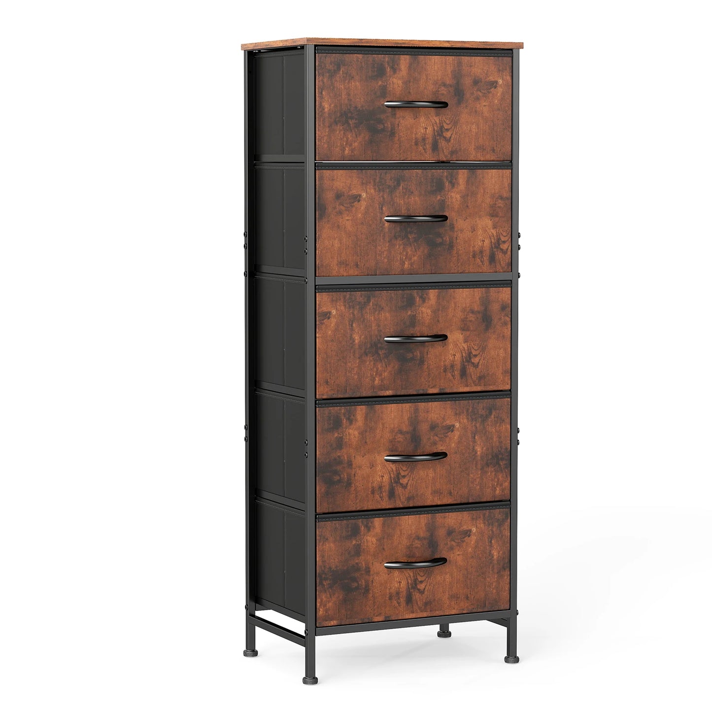 48IN Dresser With 5 Fabric Drawers