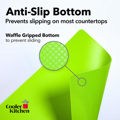 Extra Thick Flexible Plastic Cutting Board Mats Set of 6 for Kitchen