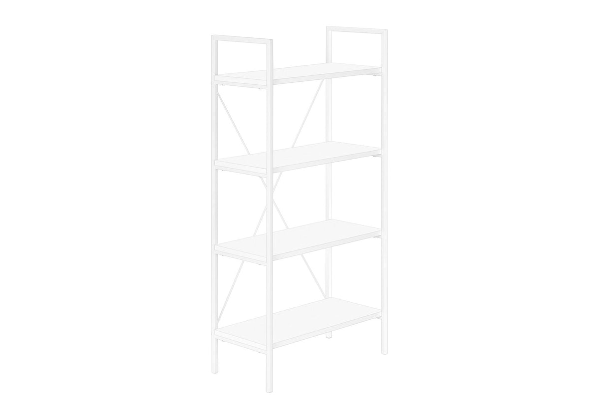 4-Tier Contemporary Bookshelf for Office & Bedroom
