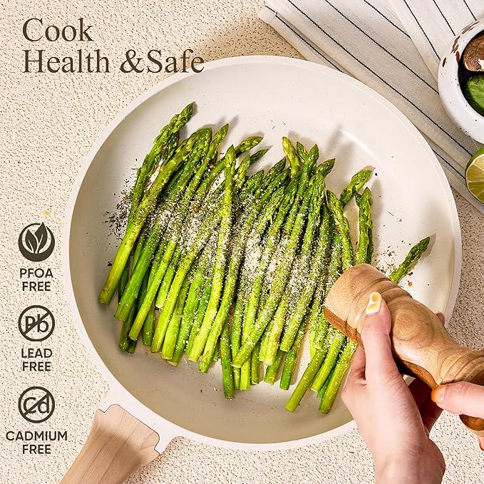 CAROTE 21Pcs Pots and Pans Set, Nonstick Cookware Sets