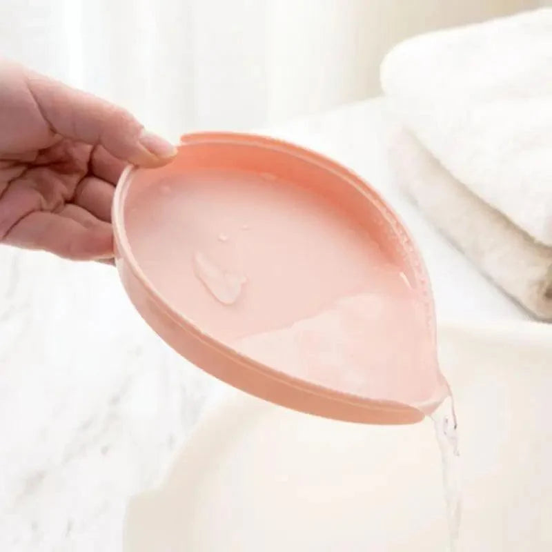 Bathroom Accessories Dish Plate Case Home Shower Leaf Shape Holder Container Soap Box Plastic