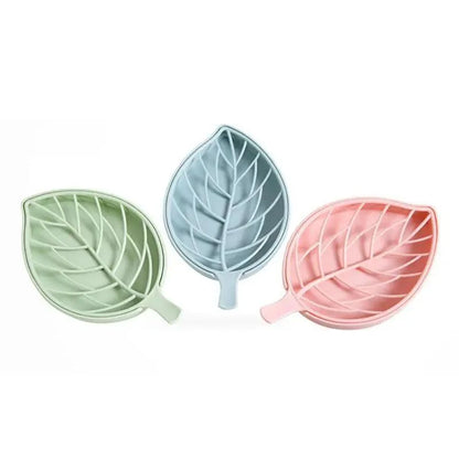 Bathroom Accessories Dish Plate Case Home Shower Leaf Shape Holder Container Soap Box Plastic