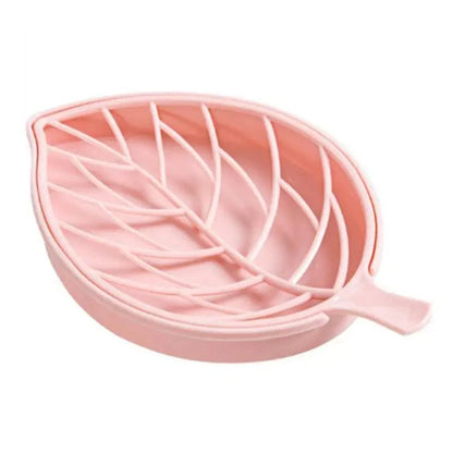 Bathroom Accessories Dish Plate Case Home Shower Leaf Shape Holder Container Soap Box Plastic