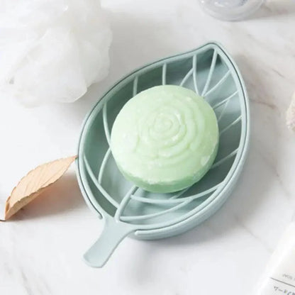 Bathroom Accessories Dish Plate Case Home Shower Leaf Shape Holder Container Soap Box Plastic