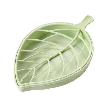 Bathroom Accessories Dish Plate Case Home Shower Leaf Shape Holder Container Soap Box Plastic