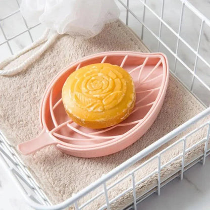 Bathroom Accessories Dish Plate Case Home Shower Leaf Shape Holder Container Soap Box Plastic