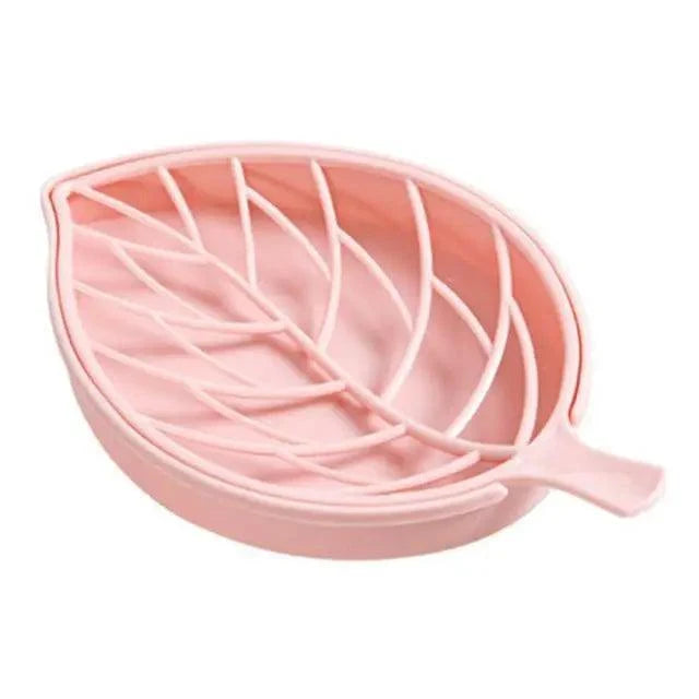 Bathroom Accessories Dish Plate Case Home Shower Leaf Shape Holder Container Soap Box Plastic