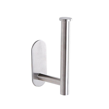 Household Toilet Roll Holder Self Adhesive Toilet Paper Holder For Bathroom Stick On Wall Stainless Steel