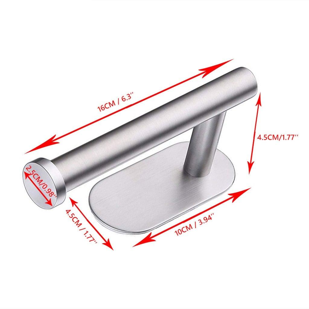 Household Toilet Roll Holder Self Adhesive Toilet Paper Holder For Bathroom Stick On Wall Stainless Steel