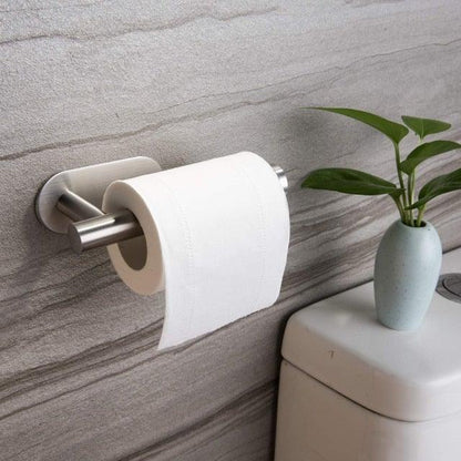 Household Toilet Roll Holder Self Adhesive Toilet Paper Holder For Bathroom Stick On Wall Stainless Steel
