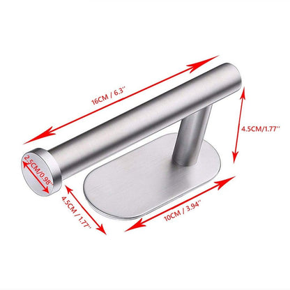 Household Toilet Roll Holder Self Adhesive Toilet Paper Holder For Bathroom Stick On Wall Stainless Steel