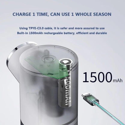 Liquid Soap Dispensers USB Rechargeable Temperature Display Automatic Dispenser