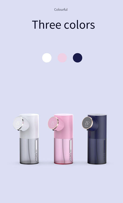 Liquid Soap Dispensers USB Rechargeable Temperature Display Automatic Dispenser
