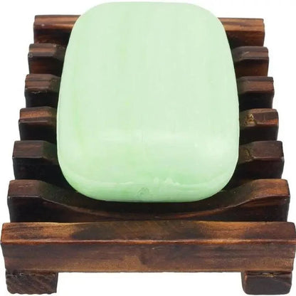 Natural Wooden Soap Dish Wood Soap Tray Holder Storage Soap Rack Plate Box Container