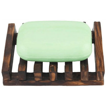 Natural Wooden Soap Dish Wood Soap Tray Holder Storage Soap Rack Plate Box Container