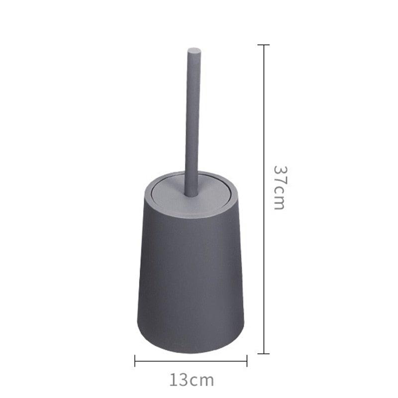 Nordic Ceramic Toilet Brush Bathroom Accessories Set With Non Slip Long Handle And Flexible Bristle