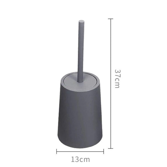 Nordic Ceramic Toilet Brush Bathroom Accessories Set With Non Slip Long Handle And Flexible Bristle