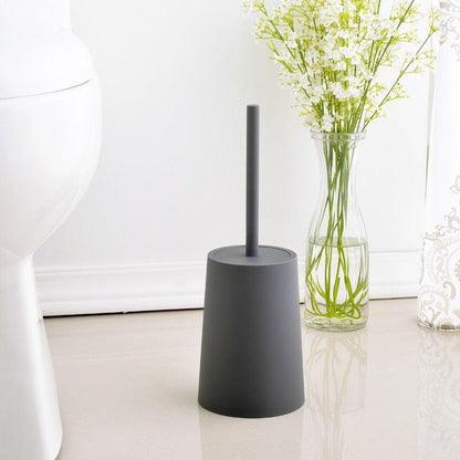 Nordic Ceramic Toilet Brush Bathroom Accessories Set With Non Slip Long Handle And Flexible Bristle