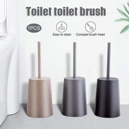 Nordic Ceramic Toilet Brush Bathroom Accessories Set With Non Slip Long Handle And Flexible Bristle