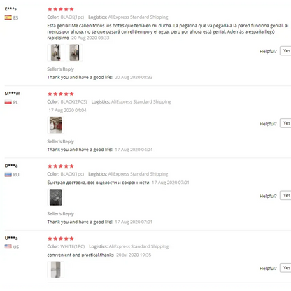 Premium Quality Bathroom Kitchen Punch Corner Frame Shower Shelf Wrought Iron Shampoo Storage Rack