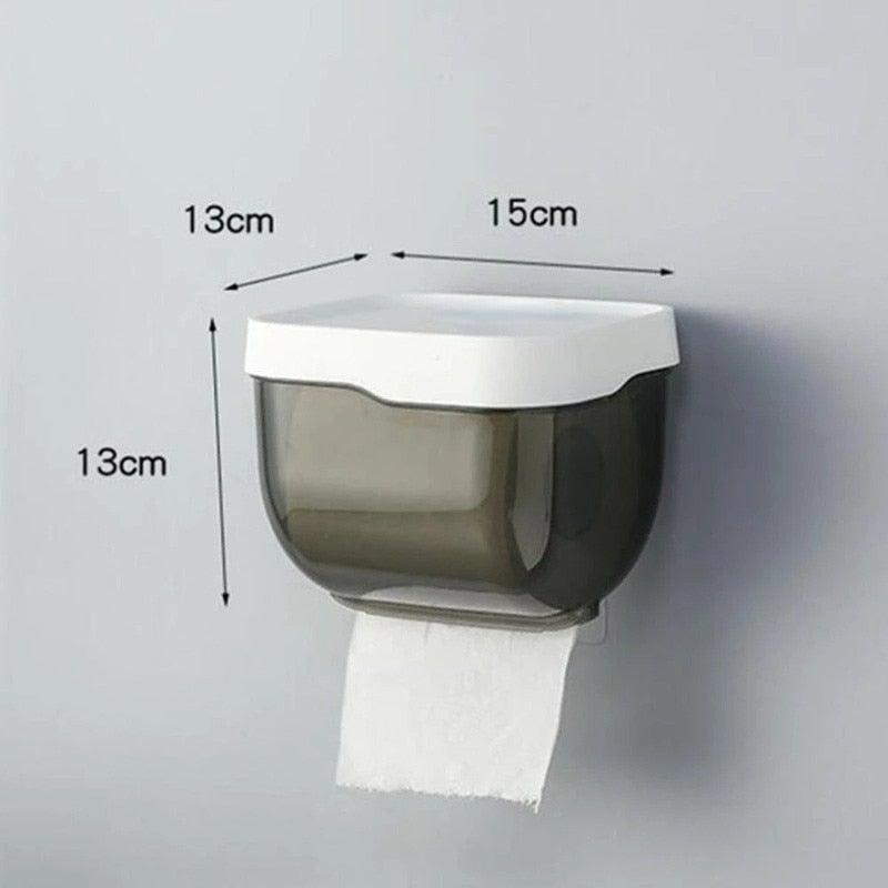 Punch-free Toilet Paper Holder Box Waterproof Storage Toilet Paper Storage Rack