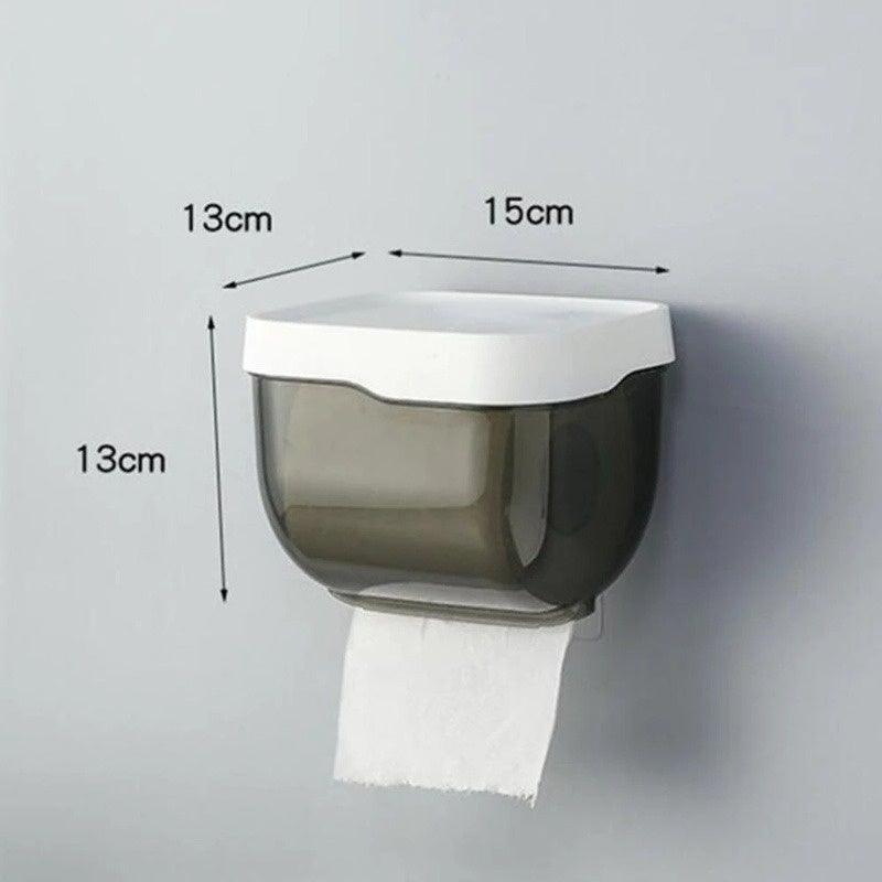 Punch-free Toilet Paper Holder Box Waterproof Storage Toilet Paper Storage Rack