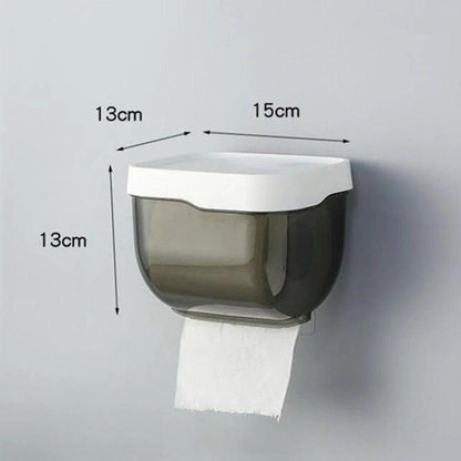 Punch-free Toilet Paper Holder Box Waterproof Storage Toilet Paper Storage Rack