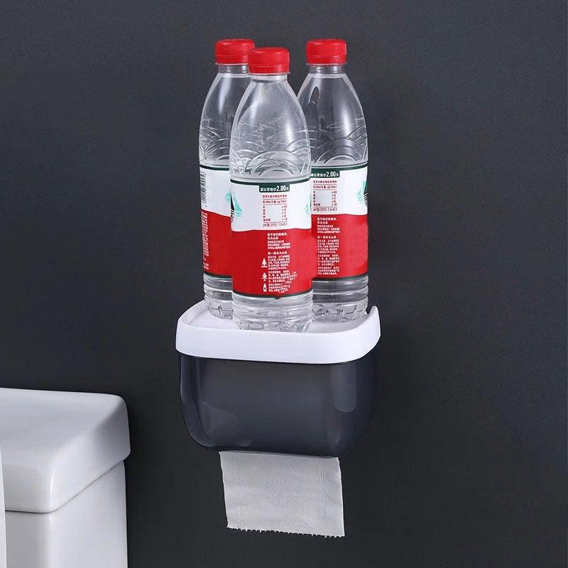 Punch-free Toilet Paper Holder Box Waterproof Storage Toilet Paper Storage Rack