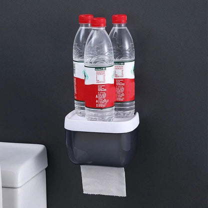 Punch-free Toilet Paper Holder Box Waterproof Storage Toilet Paper Storage Rack